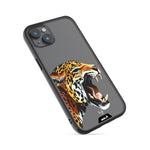 Clear Protective Phone Case Transparent Qi Wireless Charging Jaguar Cheetah Henry Fraser Design | iPhone 14,iPhone 14 Plus,iPhone 15,iPhone 15 Plus