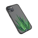 Clear Protective Phone Case Transparent Qi Wireless Charging Spiky Plant Aloe Vera Henry Fraser Design | iPhone 14 Plus,iPhone 14,iPhone 15,iPhone 15 Plus