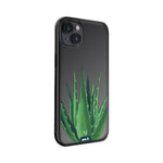 Clear Protective Phone Case Transparent Qi Wireless Charging Spiky Plant Aloe Vera Henry Fraser Design | iPhone 14 Plus,iPhone 14,iPhone 15,iPhone 15 Plus