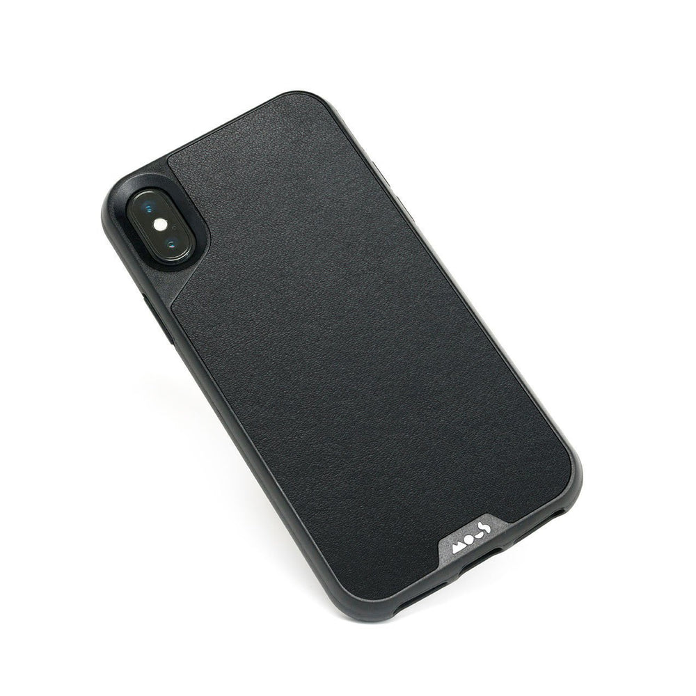Black Leather Indestructible iPhone X and XS Case |iPhone X/XS